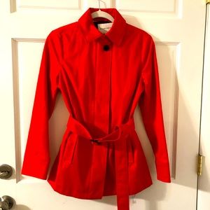 Banana Republic Poppy Red Belted Trench Jacket S